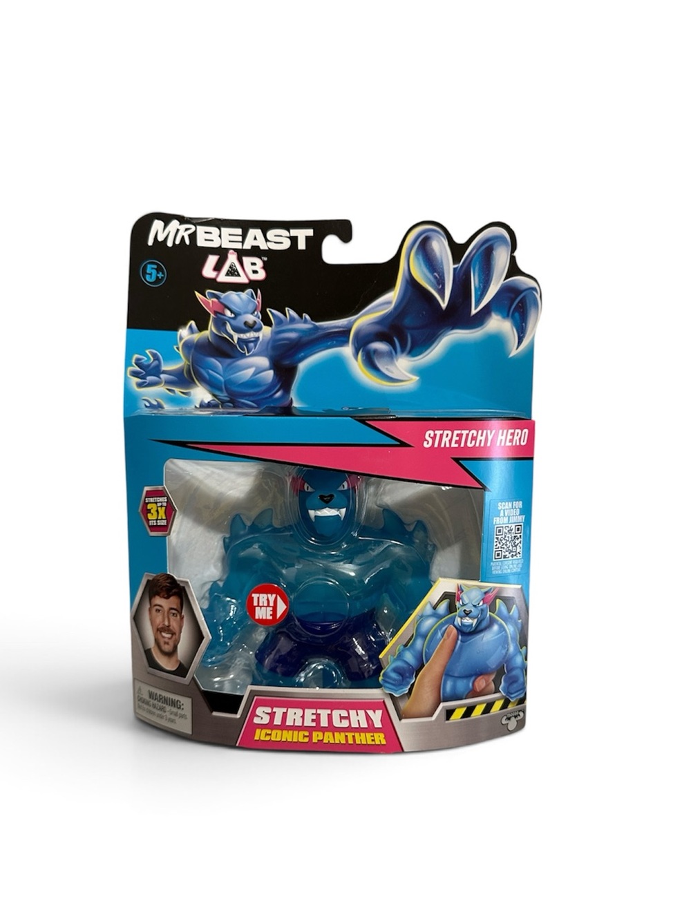 Mr. Beast Lab Stretchy Iconic Panther Figure Toy
